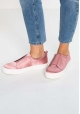 Steve Madden Damenmode Plattform Slip-on schnurlose Schuhe aus rosa satin