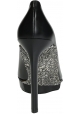 Pumps in schwarz Calf Leder Kristallen alleinige Lanvin