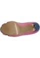Nicholas Kirkwood Peep Toe Schuhe aus pinkem Wildleder