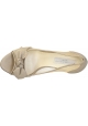 Stella McCartney zehenoffenen Pumps in Beige Kunstleder