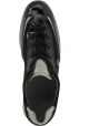 Hogan Niedrige Damen Sneakers aus Wildleder und schwarzem Lackleder mit Strasssteinen auf dem Logo