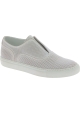 Sartore Damen Slip-On Sneakers aus weißem Leder