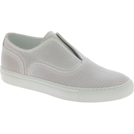 Sartore Damen Slip-On Sneakers aus weißem Leder