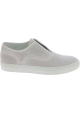 Sartore Damen Slip-On Sneakers aus weißem Leder