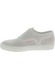 Sartore Damen Slip-On Sneakers aus weißem Leder