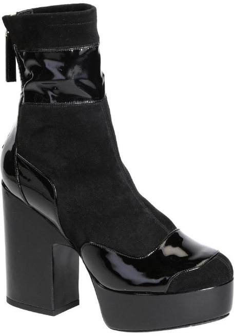 Pierre Hardy Midcalf High Heels Stiefel in schwarzem Wildleder