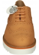 Hogan Damen orange Brogue Halbschuhe Lederschuhe