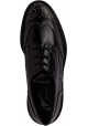 Giuseppe Zanotti Derby-Schnürschuhe für Damen aus schwarzem Leder mit silbernen Nieten