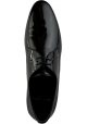 Yves Saint Laurent Derby-Schnürschuhe für Damen aus schwarzem Lackleder