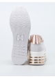 Hogan Low Top Wedges Sneakers aus weißem Leder