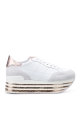 Hogan Low Top Wedges Sneakers aus weißem Leder