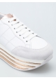 Hogan Low Top Wedges Sneakers aus weißem Leder