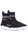 Chiara Ferragni schwarz gestrickte High-Top-Sneaker-Schuhe