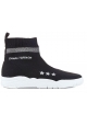 Chiara Ferragni schwarz gestrickte High-Top-Sneaker-Schuhe