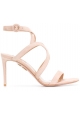 Aquazzura Sandaletten aus hellrosa Wildleder