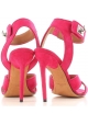 Givenchy Sandalen mit Absatz und Absatz aus Wildleder Fuxia