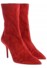 Aquazzura Damen Stiefeletten aus Wildleder in rot Wildleder mit Stöckelabsatz