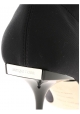 Sergio Rossi Stiefeletten für Damen aus schwarzem Stoff mit Metallic-Absatz