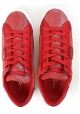 Philippe Model Sneakers Frau aus rot Wildleder mit weißer Sohle