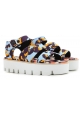 MSGM wedges Sandalen Schuhe im multicolor Stoff