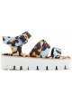 MSGM wedges Sandalen Schuhe im multicolor Stoff