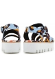 MSGM wedges Sandalen Schuhe im multicolor Stoff