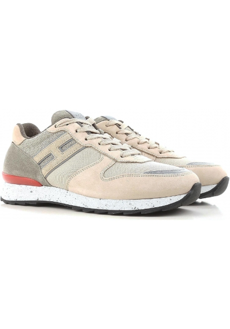 Hogan Herren-Sneakers aus Leder in Beige